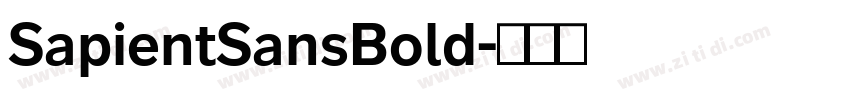 SapientSansBold字体转换 SapientSansBold字体转换