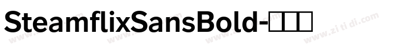 SteamflixSansBold字体转换