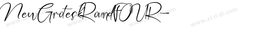 NewGroteskRoundFOUR字体转换