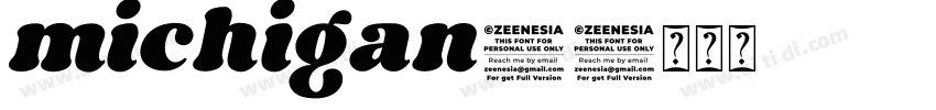 michigan2字体转换
