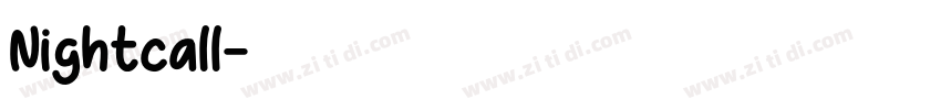Nightcall字体转换