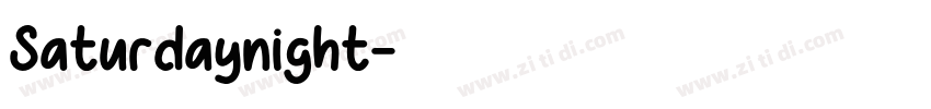 Saturdaynight字体转换