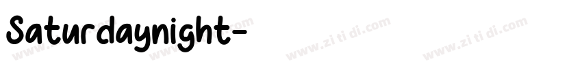 Saturdaynight字体转换