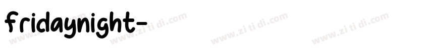 fridaynight字体转换