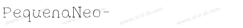 PequenaNeo字体转换