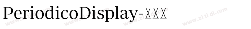PeriodicoDisplay字体转换