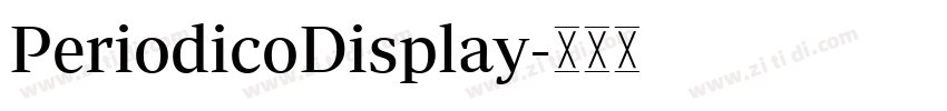 PeriodicoDisplay字体转换