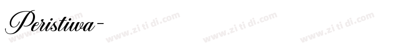 Peristiwa字体转换