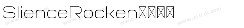 SlienceRocken字体转换