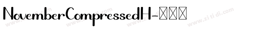 NovemberCompressedH字体转换