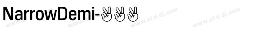 NarrowDemi字体转换