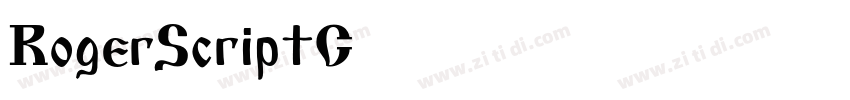 RogerScriptC字体转换