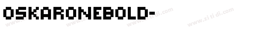 OskarOneBold字体转换