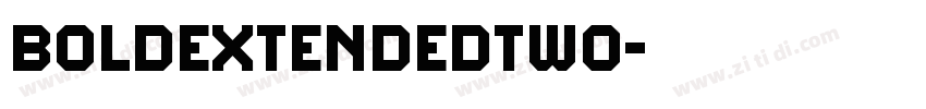 BoldExtendedTwo字体转换