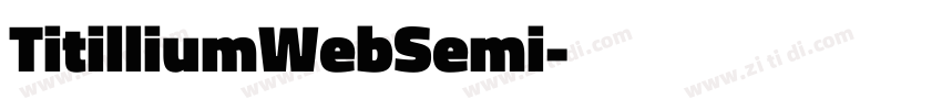 TitilliumWebSemi字体转换 TitilliumWebSemi字体转换