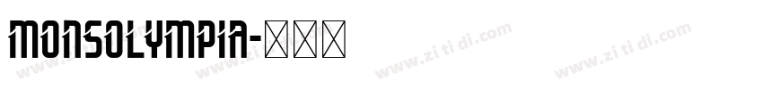 MonsOlympia字体转换