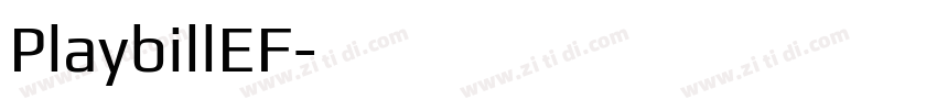 PlaybillEF字体转换