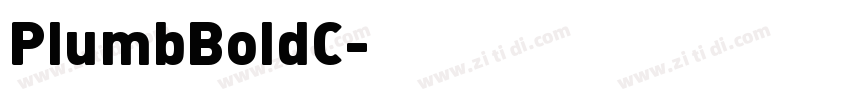 PlumbBoldC字体转换