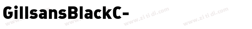 GillsansBlackC字体转换