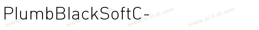 PlumbBlackSoftC字体转换