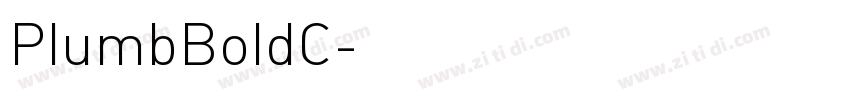 PlumbBoldC字体转换