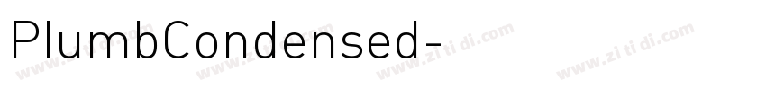 PlumbCondensed字体转换