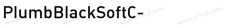 PlumbBlackSoftC字体转换