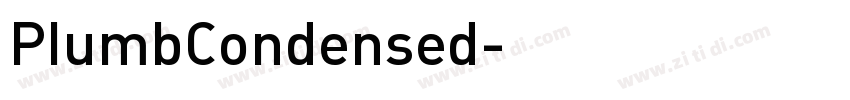 PlumbCondensed字体转换