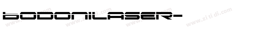 BodoniLaser字体转换