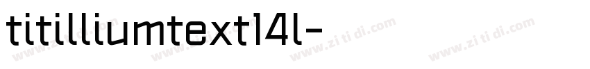 titilliumtext14l字体转换