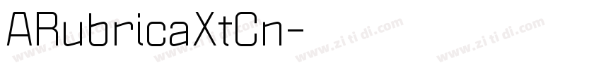 ARubricaXtCn字体转换