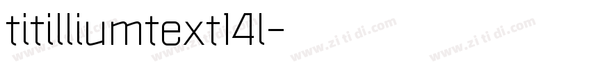 titilliumtext14l字体转换