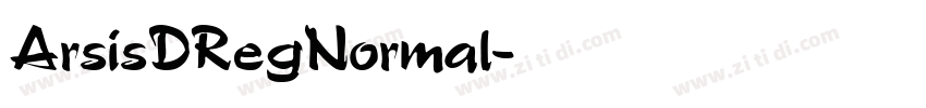 ArsisDRegNormal字体转换
