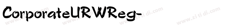 CorporateURWReg字体转换