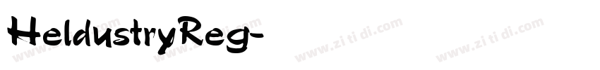 HeldustryReg字体转换
