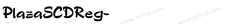 PlazaSCDReg字体转换