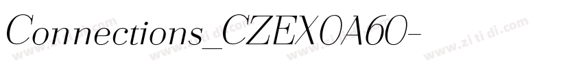Connections_CZEX0A60字体转换