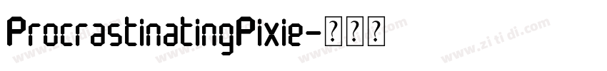 ProcrastinatingPixie字体转换