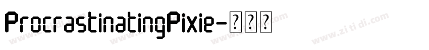 ProcrastinatingPixie字体转换