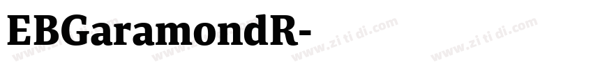 EBGaramondR字体转换