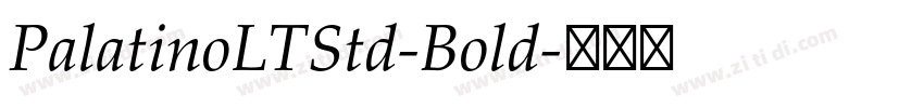 PalatinoLTStd-Bold字体转换