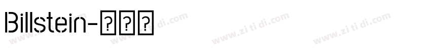 Billstein字体转换