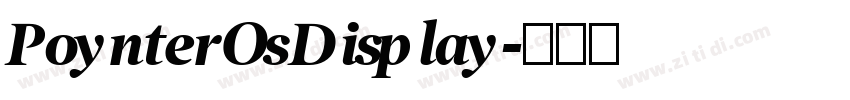 PoynterOsDisplay字体转换