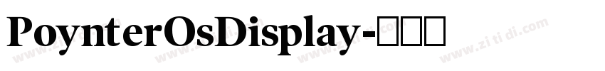 PoynterOsDisplay字体转换