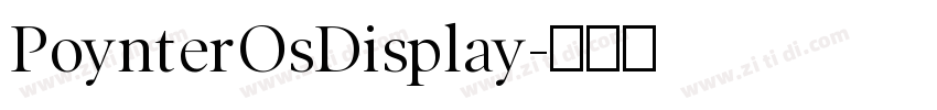 PoynterOsDisplay字体转换