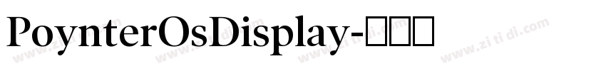 PoynterOsDisplay字体转换