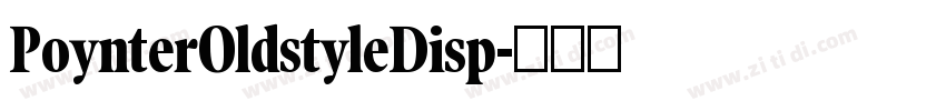 PoynterOldstyleDisp字体转换