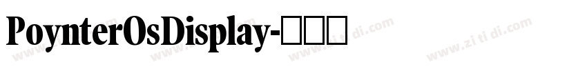 PoynterOsDisplay字体转换