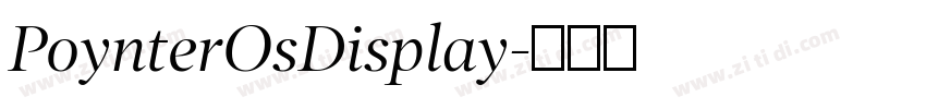 PoynterOsDisplay字体转换