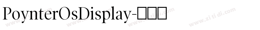 PoynterOsDisplay字体转换